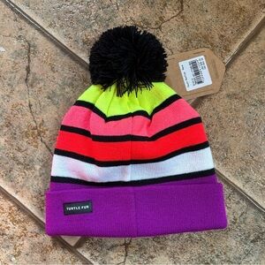 NWT Turtle Fur Youth Rooftop Rave Beanie OS ages 7-12